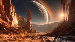 奇幻山川星球