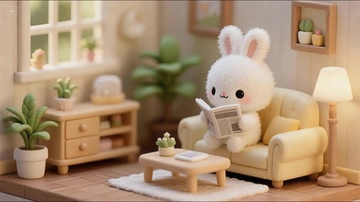 看书的小萌兔