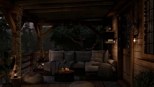 雨夜森林小屋