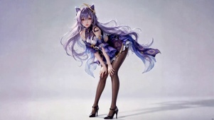 紫发猫耳少女