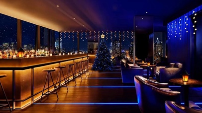 冬季圣诞清吧氛围