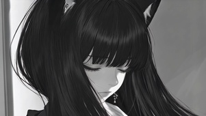胶片黑猫少女