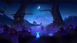 夜晚魔法森林