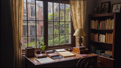 【雨景】怀旧书房