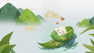 绿色小清新端午节粽子