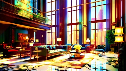 华丽气派的客厅