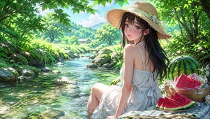 小溪美女