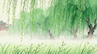 唯美的春雨