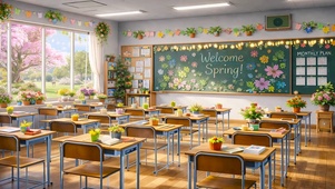 春天的教室