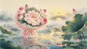小清新荷塘