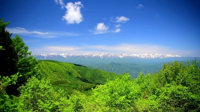 蓝天白云青山