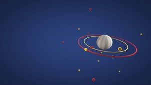 可爱卡通星球环绕