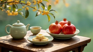 秋天桂花茶
