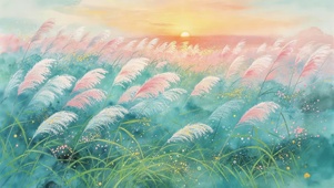 秋天的芦苇
