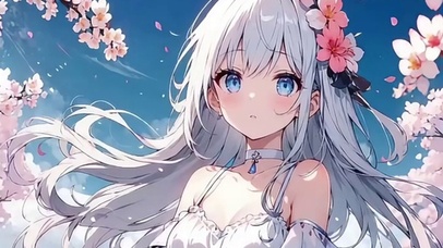 变装少女落花