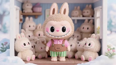 雪屋拉布布的玩偶