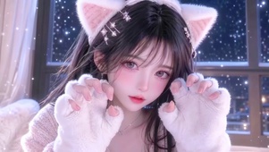 雪夜喵语