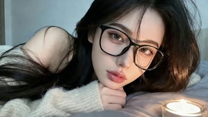 慵懒纯欲风美女