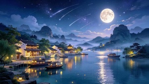 古镇夜景