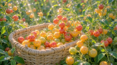 阳光菜园里的小番茄