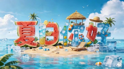 创意壁纸—夏天你好