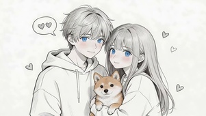 简笔画情侣