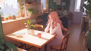 随着音乐感受阳光