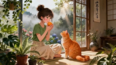 橘与猫的晨光