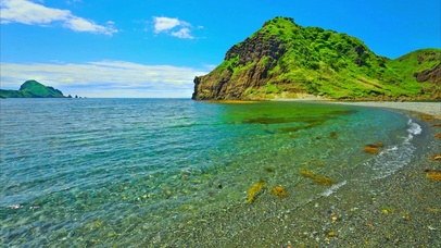 唯美清澈海滩4K