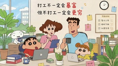 蜡笔小新办公日常