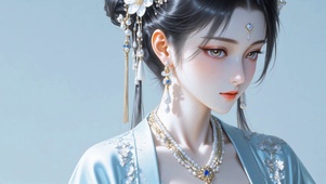 古典美人特写