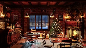 圣诞温馨咖啡厅