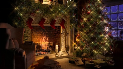 冬季圣诞舒适客厅