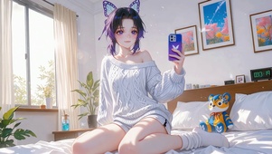 甜美毛衣女孩日常蝴蝶忍