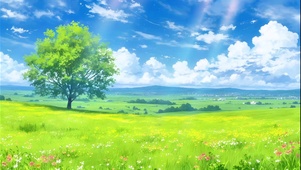 绿野晴空