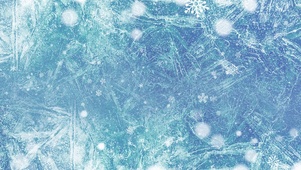 蓝色大气寒冷冬季冰面冬日下雪
