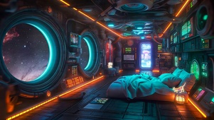 科幻太空房间