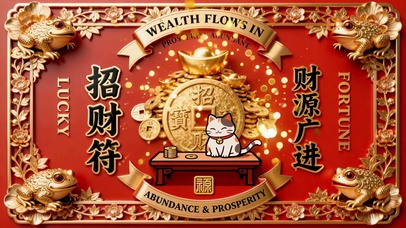 财源广进招财符
