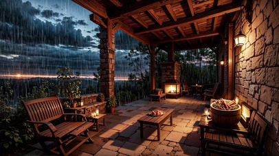 【雨景】乡下的雨