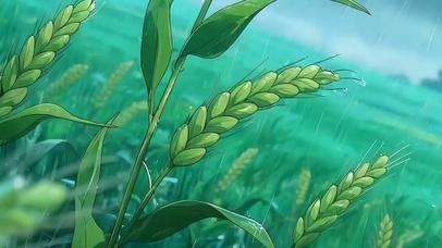雨天稻带鱼屏