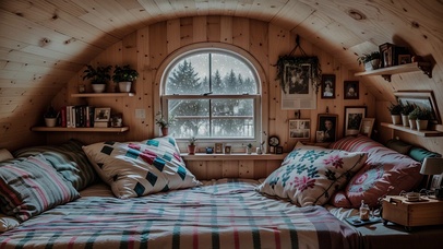 【雪景】阁楼外的雪