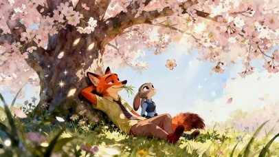 春天樱花树下浪漫