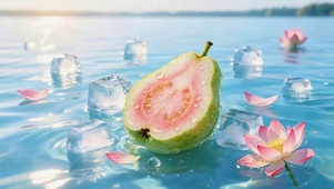 水面冰块芭乐