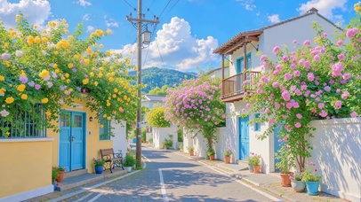 春日限定花满街巷