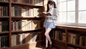 图书馆女孩