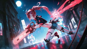 电锯双马尾萝莉