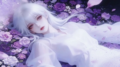雾白少女的花床