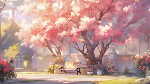 樱花树下