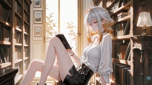 书屋角落嘉贝莉娜