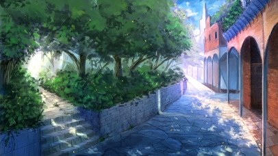 蓝天白云花草树木